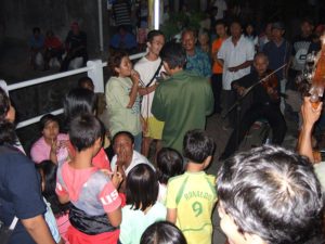 Karaoke in the street